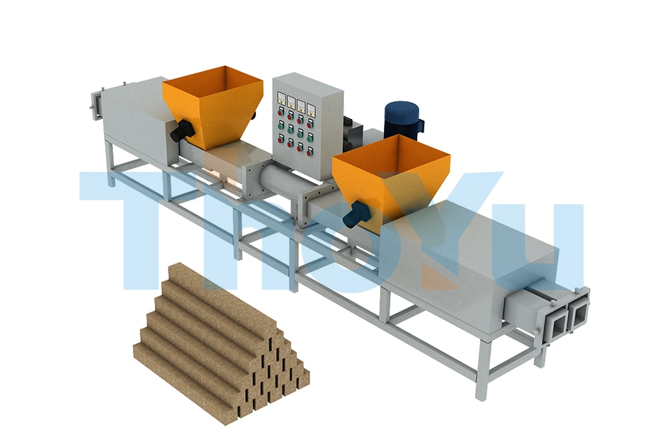 木托盘脚墩机-木屑垫块机-欧式托盘脚墩生产线-拓宇机电-拓宇机电